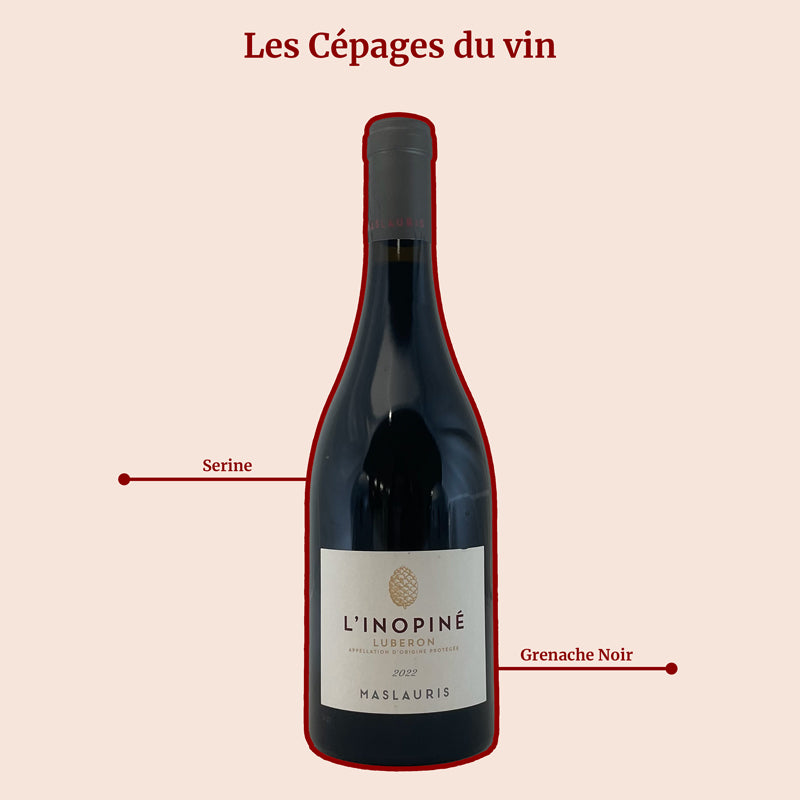 Luberon Domaine de Maslauris  L'Inopiné 2022 cépages